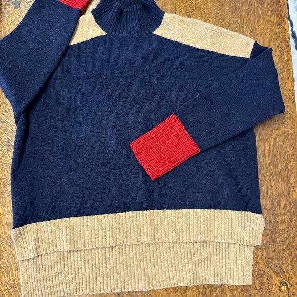 Max Studio colour block mock turtle neck - L - Picture 3 of 6